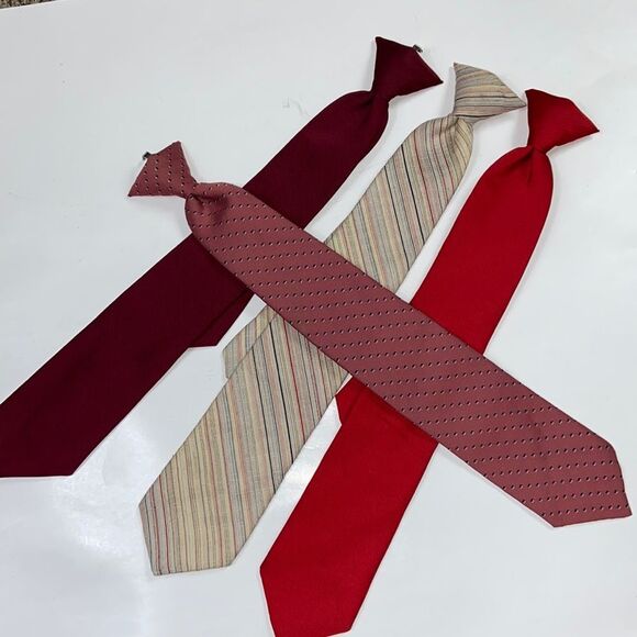 Vintage Men Ties Lot 4 Pc - Picture 1 of 6